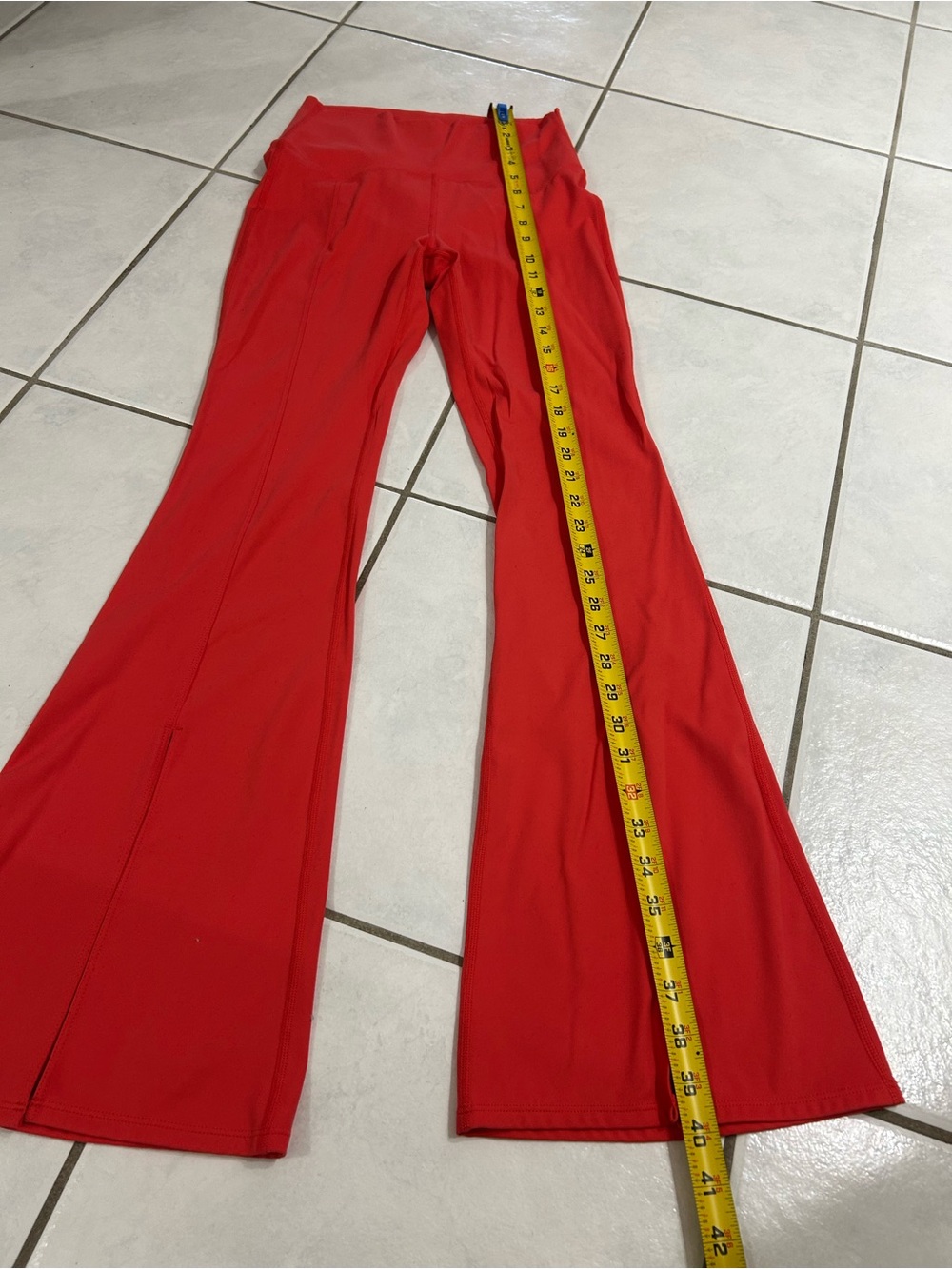 JoyLab Bright Orange/Red Flared High-Rise Leggings - Picture 3 of 10